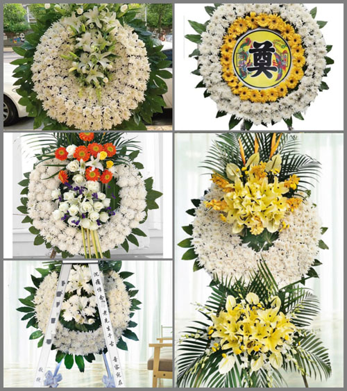 安徽蚌埠市怀远县双桥集镇双李村花圈速递